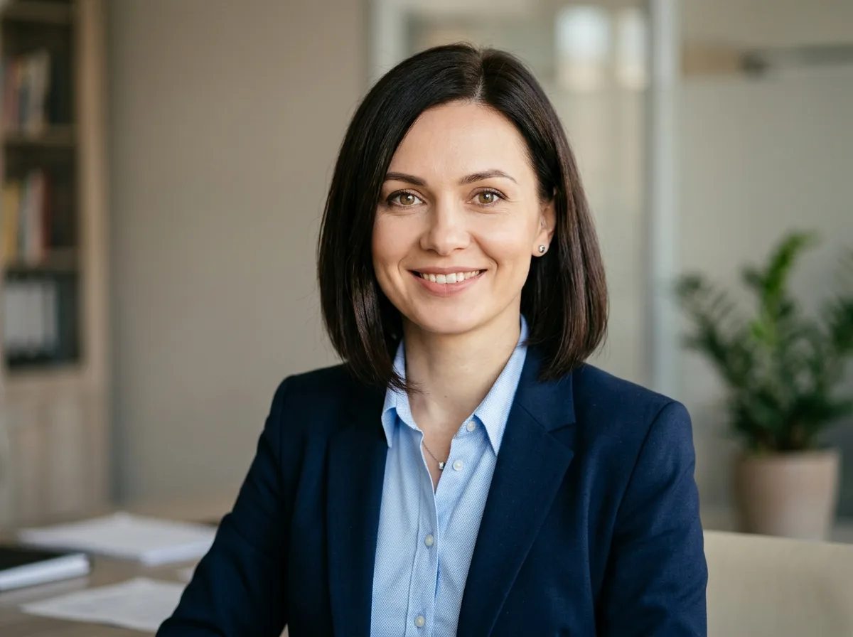 Аватар заказчика Оксана Тимофеева — женщина, специалист по закупкам, портрет на нейтральном фоне